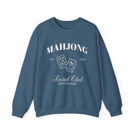 Personalized Mahjong Social Club Sweatshirt