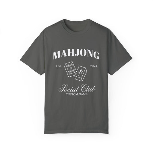 Personalized Mahjong Social Club Tshirt